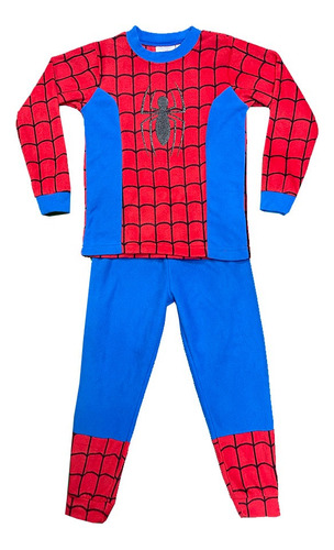 Pijama Polar Para Niño Avengers Y Spider Man Modelos Unicos