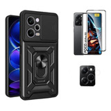 Carcasa Antigolpes Camshield Xiaomi Poco X5 Pro + Pack Micas