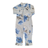 Pijama Com Zíper Em Manta Fleece Infantil Tamanhos 1 Ao 3