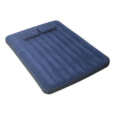 Colchón Inflable Matrimonial + Almohada + Bomba + Resistente Color Azul | Meses sin interés