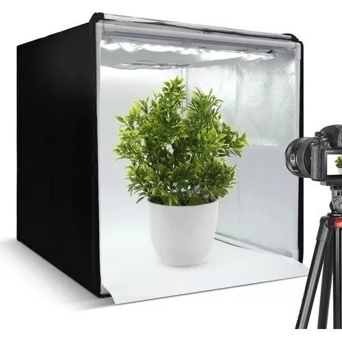 Caja De Luz Profesional Portátil Fotografía Plegable 80x80cm