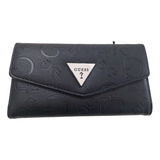 Cartera De Dama Guess Color Negro Grabado