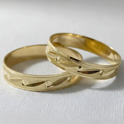 Anillos Matrimoniales Económicas Argollas Par Oro 10k. | Meses sin interés