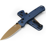 Cuchillo Bugout 535 Edc Con Mango De Grivory Azul Cráter (53