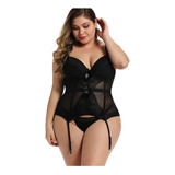 Babydoll Sexy Tallas Grandes Negro