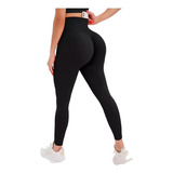 Calza Sin Costura Tiro Alto Leggins Forrada Con Polar Gruesa