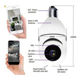 Câmera Ajustável Teto Segurança Ip Lâmpada V380 Pro 1080p