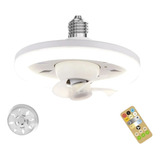 Luz Ventilador Techo Inteligente Giratoria E27 Led De 360°