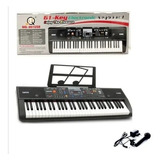 Organeta Piano Grande 61 Teclas Mp3 Usb Micrófono Sop.partit