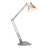 Lámpara De Escritorio Acabado En Plata Socket E27 40w 1 Luz