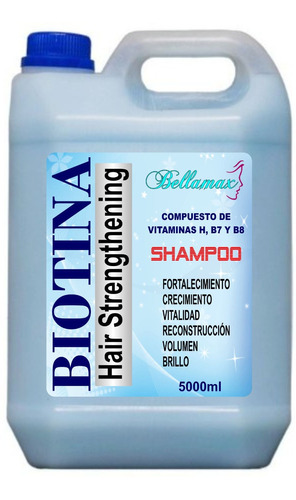 Shampoo De Biotina Capilar Bellamax 5 Lts