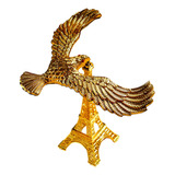 Equilibrio Pájaro Águila Torre Oro Escritorio Medio