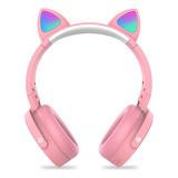 Auricular Bluetooth Diadema Orejas De Gato Brillantes