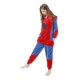 Pijama Enterizo De Spiderman Adulto 