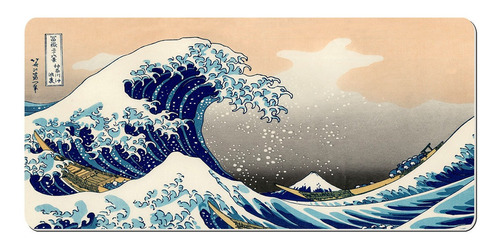 Mousepad Gammer / Dibujo Cad Xxl - Gran Ola - Hokusai - 05 