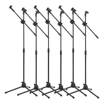 Pedestal Para Micrófono Doble Boom Atril Profesional Set 6pz Negro | Envío gratis