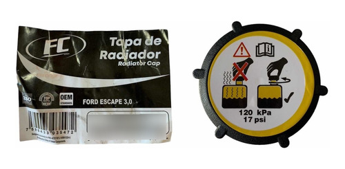 Tapa Envase Reservorio Refrigerante Agua Ford Escape 3.0 Foto 2