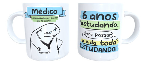 Caneca Xícara Personalizada Profissões Engraçadas Premium