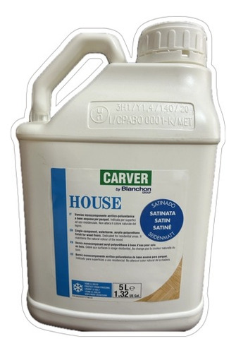 Laca Base Acuosa Para Pisos Importada, Carver House, 5l