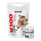 Oferta 1x W100 Whey Refil 900g + 1x Creatin Up 100g Nutrata