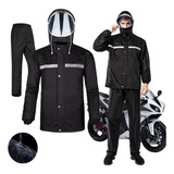 Impermeable Para Motociclista Reflejant Chamarra Pantalón