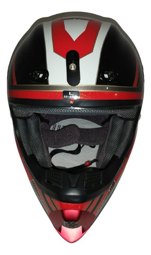 Casco Cross Talla L, Marca No Fear, Sin Visera Con Detalles