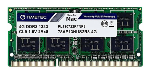 Memoria Timetec Hynix Ic 4gb Compatible Para Apple Ddr3 1333