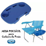 Mesa Portátil Para Cadeira Praia Porta Copo E Celular 