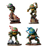 Combo 4 Figuras Tortugas Ninjas Tmnt Minico Iron Studios