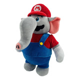 Figura Felpa Premium Super Mario Bros Wonder Elefante 30cm 