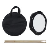 10 Pulgadas Drum Práctica Pad Con Baquetas Bolsa De Transpo