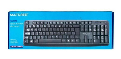 Teclado Multilaser Tc213 Qwerty Português Brasil Preto