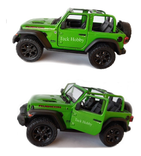 Miniatura Jeep Wrangler 1/34 Off Road 4x4 Carrinho Ferro L