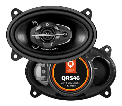 Par De Bocinas De 4x6 PLG Quantum Audio Qrs46 De 3 Vías 130w