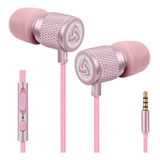 Auriculares Ludos, Rosa/microfono/control De Volumen