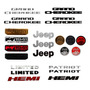 Logo Emblema Trail Rated Jeep Grand Cherokee Libery Compass Jeep Comanche