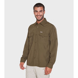 Camisa De Hombre Ml Con Protección Uv Botsuana - Montagne