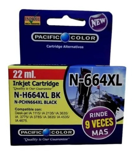 Pack 2 Cartucho Tinta Negro Y Color 664xl Tinta Pro