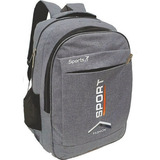 Mochila Escolar Sport 8665 Unissex 15 Polegadas - Cinza