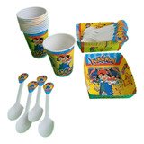 Kit Decoracion Infantil Pokemon 36niños Leer Descripcion