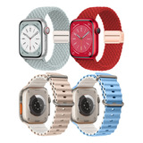 4 Pulseiras Para Iwatch Apple Watch Se Ultra Series 9 8 7 6