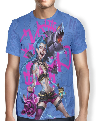 Camiseta Jinx Evi League Of Legends Promoção Top Full