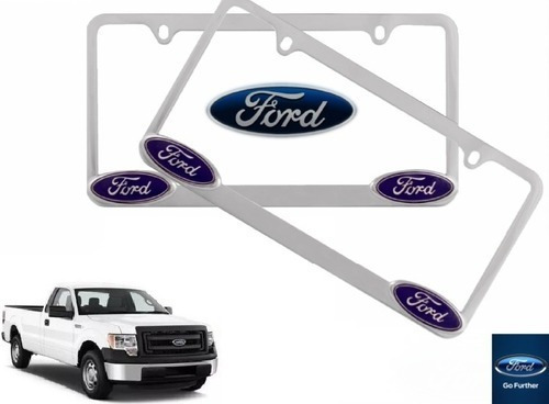 Par Porta Placas Ford Lobo 4.6 2014 Original