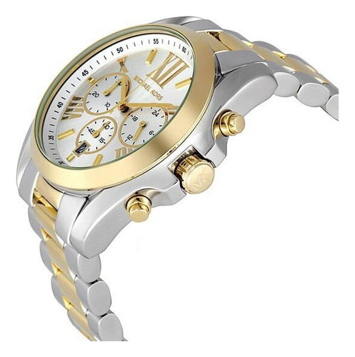 Relógio Michael Kors Mk5627 Bradshaw Misto Dourado Original