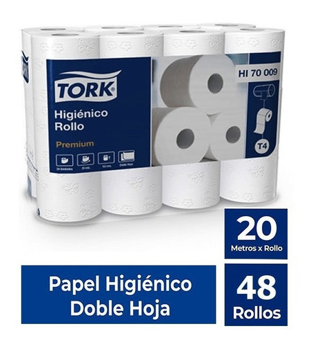 Papel Higiénico Tork 20 Metros X 48 Unidades Limpiamas