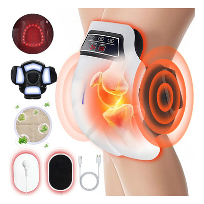 Masajeador Eléctrico De Rodilla Infrarrojo Calor Vibración Blanco | Envío gratis