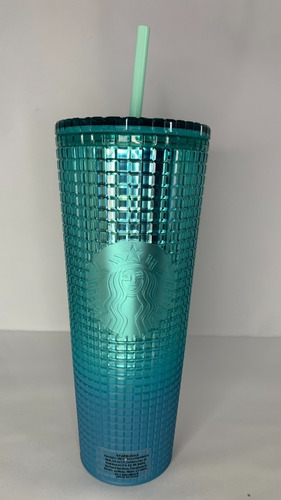 Vaso Termo Venti Starbucks Blue Grid Degradado