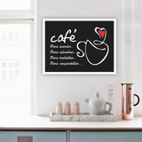 Placa Quadro Mdf 20x30cm Cozinha Café Pra Acordar Trabalhar