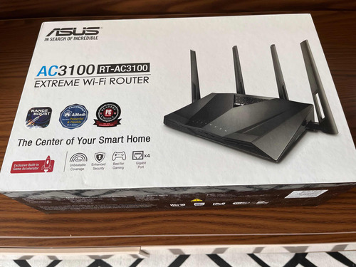 Roteador Wi-fi Gamer Asus Ac3100 (rt-ac3100)