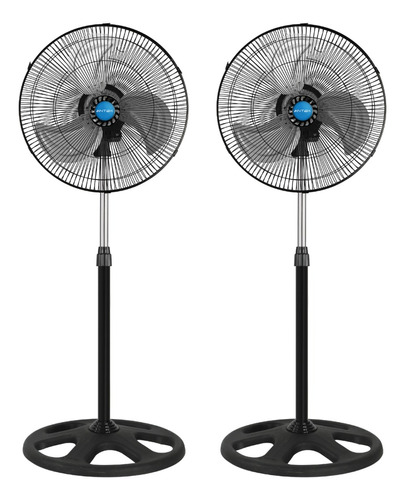 Kit De 2 Ventiladores 18in, 85w De Potencia, 3 Aspas Metal